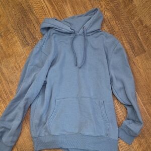 Men's Light Blue Pullover Hoodie Sweatshirt